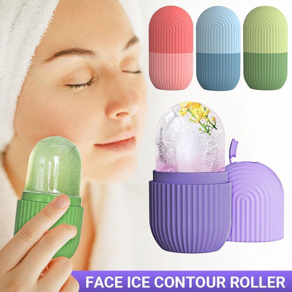 Face Ice Contour Roller Set of 2 Silicone