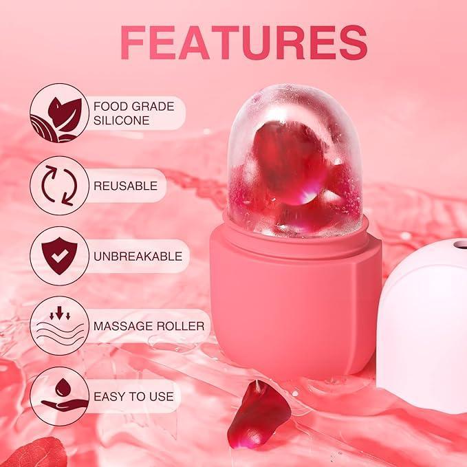 Face Ice Contour Roller Set of 2 Silicone