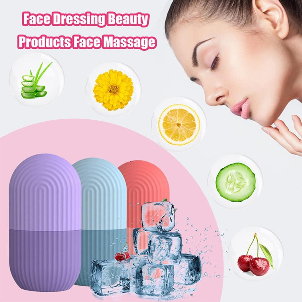 Face Ice Contour Roller Set of 2 Silicone